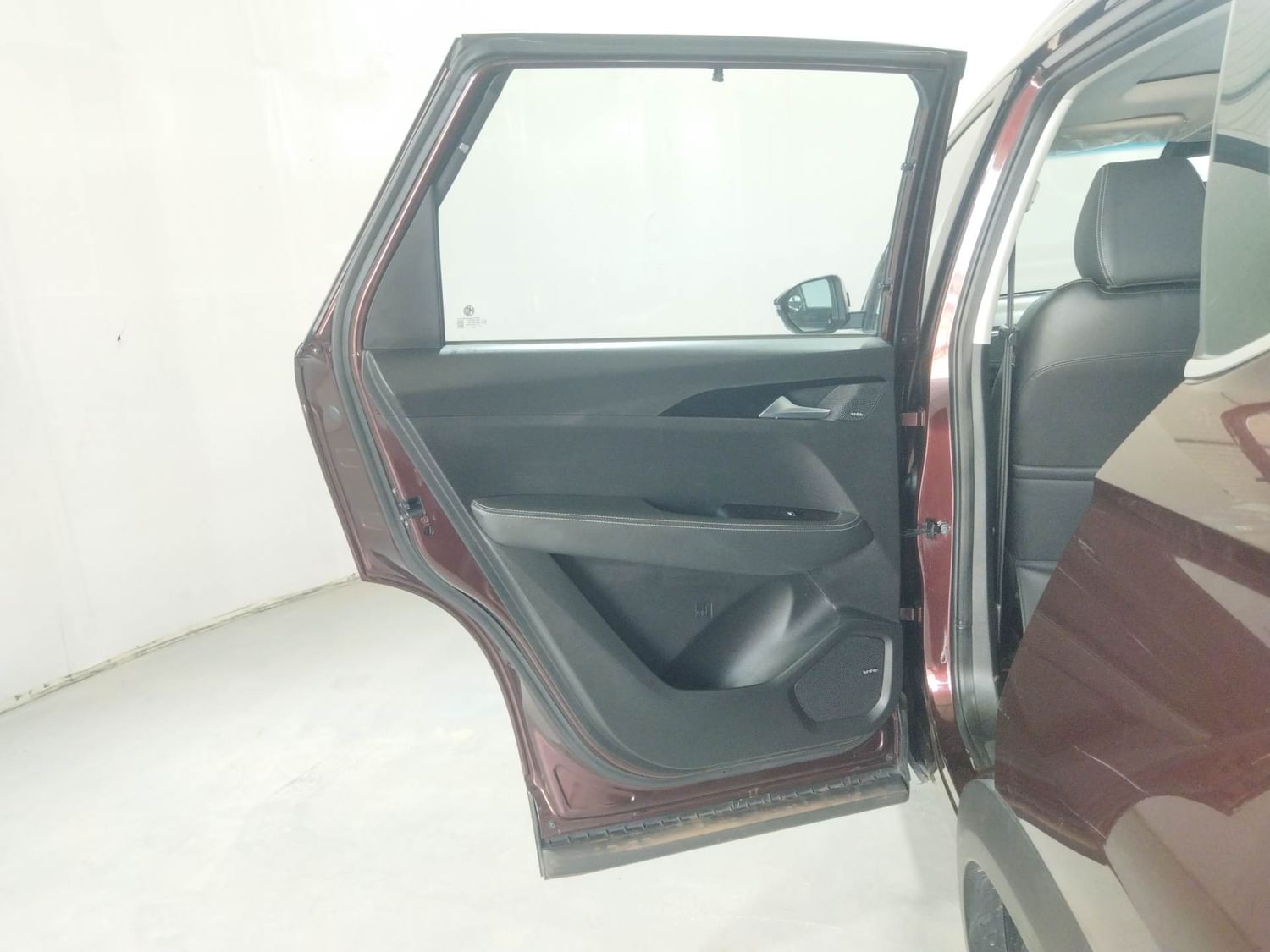 New MG Motors Hector interior LEFT REAR DOOR OPEN VIEW