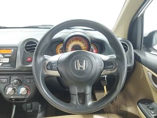 Used 2014 Honda Brio VX MT Petrol Manual interior STEERING VIEW