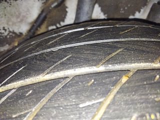 Used 2014 Honda Brio VX MT Petrol Manual tyres LEFT REAR TYRE TREAD VIEW