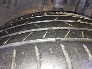 Used 2022 Tata Nexon XZA Plus Petrol Automatic tyres LEFT REAR TYRE TREAD VIEW