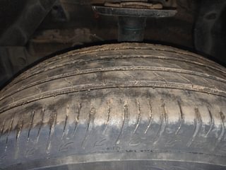 Used 2022 Maruti Suzuki Brezza ZXI Plus Dual Tone Petrol Manual tyres LEFT FRONT TYRE TREAD VIEW