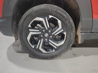 Used 2022 Maruti Suzuki Brezza ZXI Plus Dual Tone Petrol Manual tyres LEFT FRONT TYRE RIM VIEW