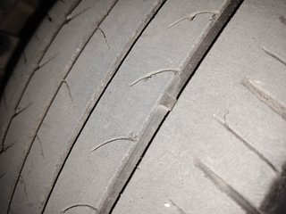 Used 2021 Volkswagen Polo Highline Plus 1.0L TSI Petrol Manual tyres LEFT FRONT TYRE TREAD VIEW