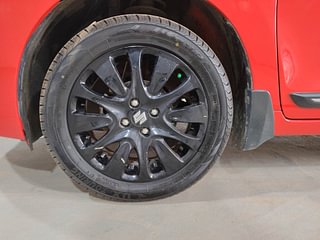 Used 2018 Maruti Suzuki Baleno Zeta 1.2 Petrol Manual tyres LEFT FRONT TYRE RIM VIEW