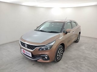 Used 2024 Maruti Suzuki Baleno Alpha MT Petrol Manual exterior LEFT FRONT CORNER VIEW
