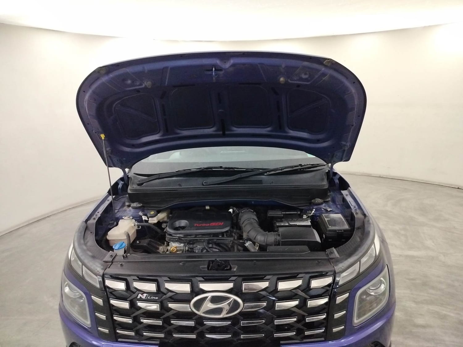 New Hyundai Venue N-Line engine ENGINE & BONNET OPEN FRONT VIEW