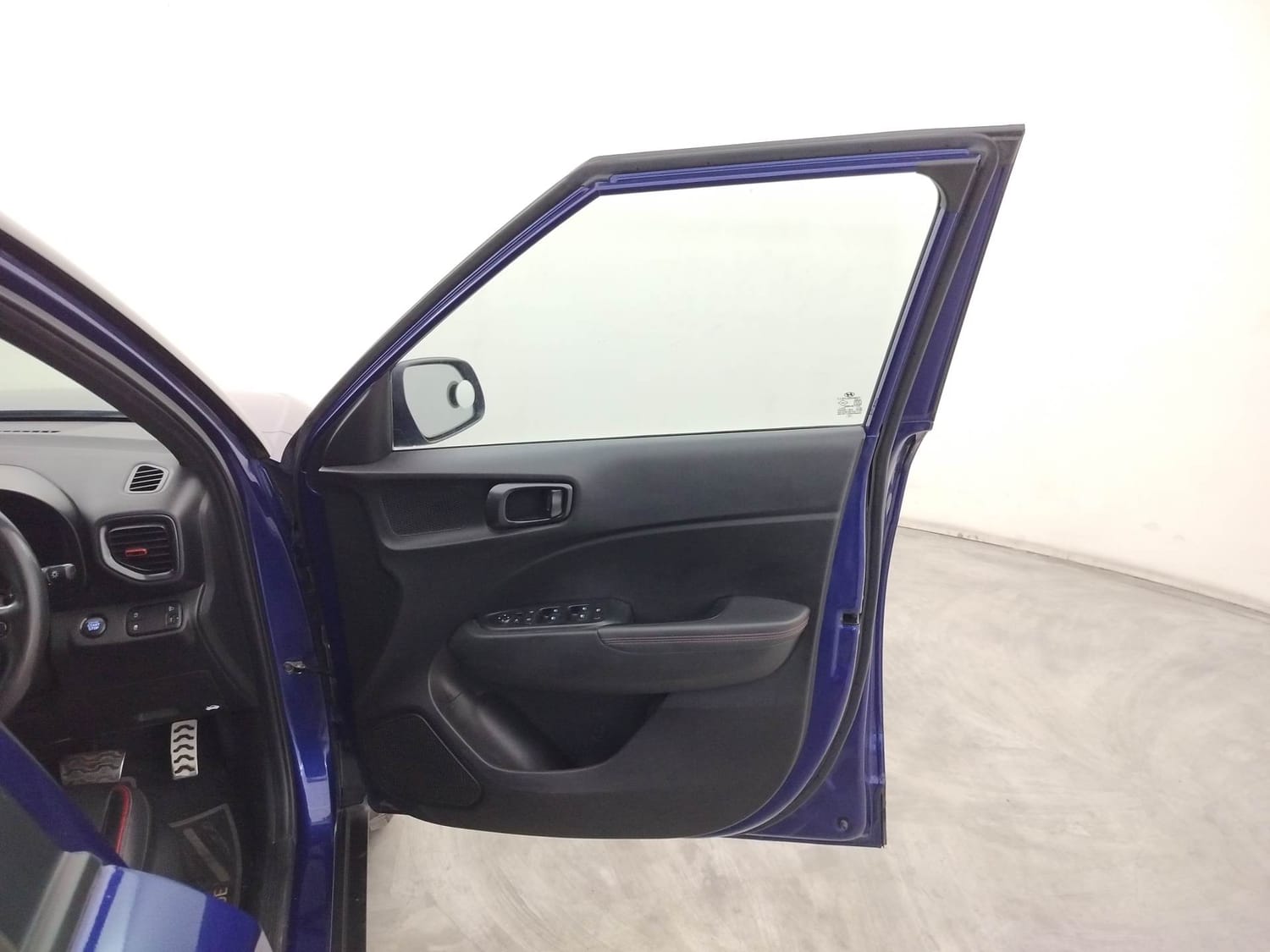 New Hyundai Venue N-Line interior RIGHT FRONT DOOR OPEN VIEW