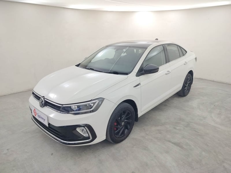 Used 2023 Volkswagen Virtus GT Plus 1.5 TSI EVO DSG Petrol Automatic exterior LEFT FRONT CORNER VIEW
