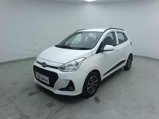 Used 2019 Hyundai Grand i10 Sportz AT 1.2 Kappa VTVT Petrol Automatic exterior LEFT FRONT CORNER VIEW