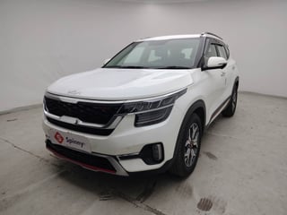 Used 2021 Kia Seltos GTX Plus 1.4 DCT Petrol Automatic exterior LEFT FRONT CORNER VIEW