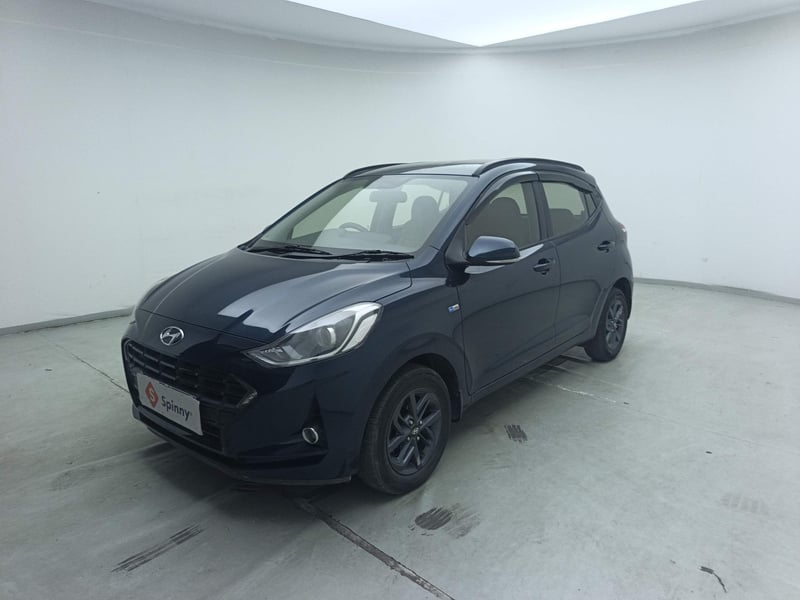 Used 2022 Hyundai Grand i10 Nios Sportz AMT 1.2 CRDi Diesel Automatic exterior LEFT FRONT CORNER VIEW