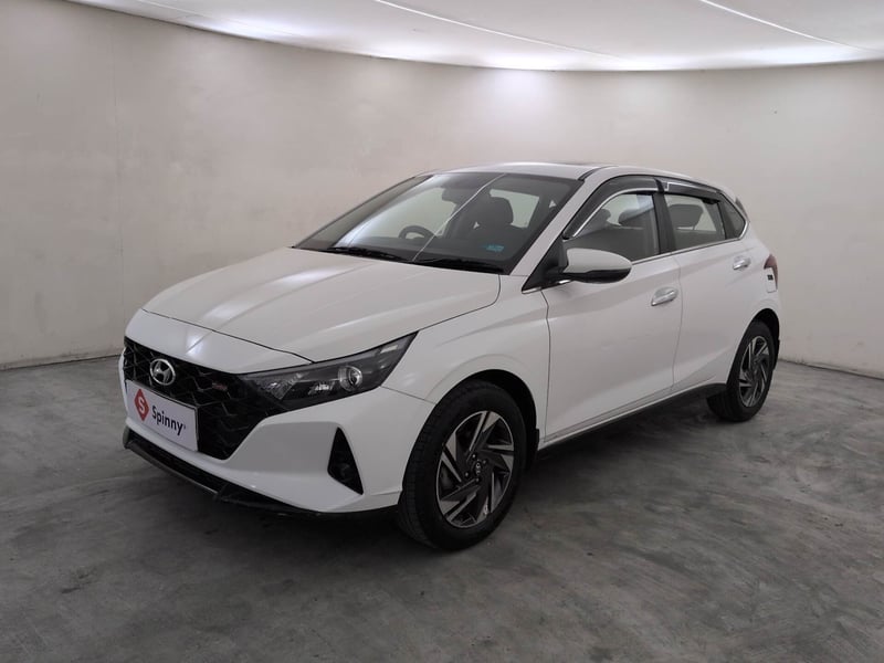 Used 2023 Hyundai New i20 Asta (O) 1.0 Turbo DCT Petrol Automatic exterior LEFT FRONT CORNER VIEW
